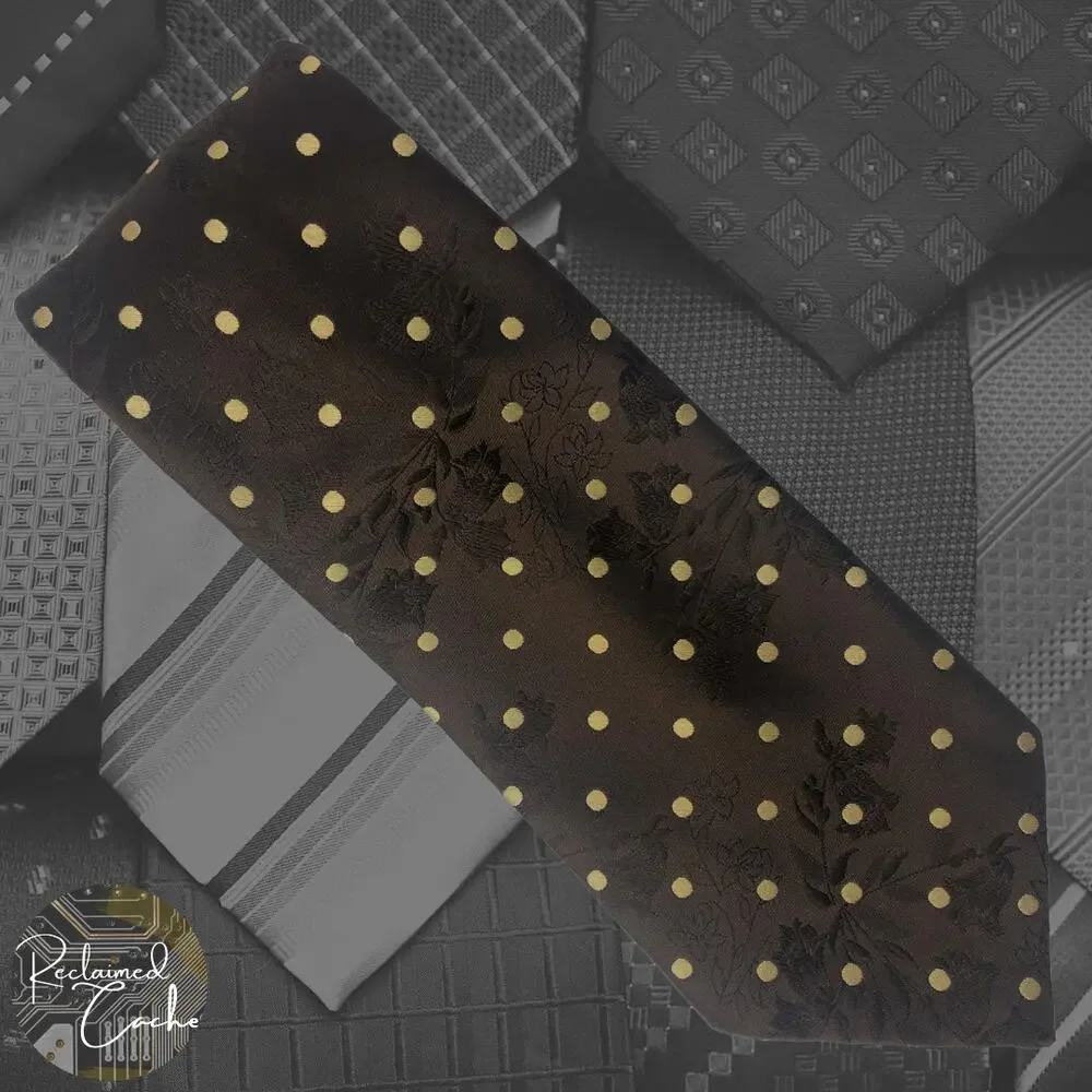 Brown Floral Tie